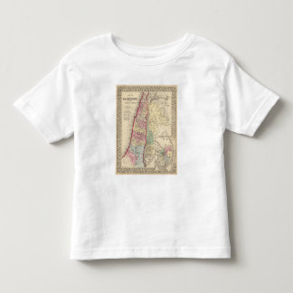 Camiseta De Bebé Mapa de Palestina, Jerusalén de Mitchell