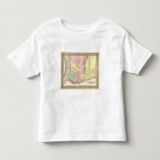 Camiseta De Bebé Mapa de Parkersburg, Virginia Occidental