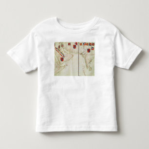 Camiseta De Bebé Mapa de Persia, de Arabia y de la India