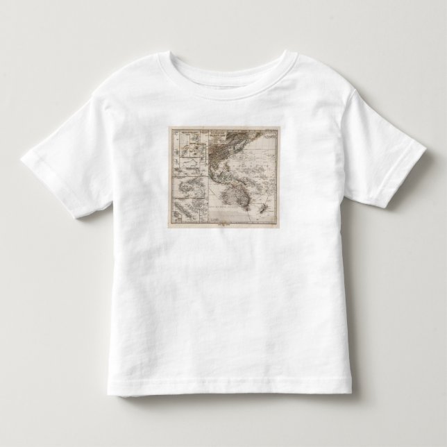 Camiseta De Bebé Mapa de Polinesia (Anverso)