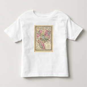 Camiseta De Bebé Mapa de Putnam, Kanawha, condados de Boone