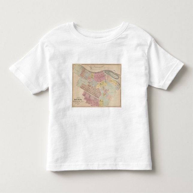 Camiseta De Bebé Mapa de Red Wing, condado de Goodhue, Minnesota (Anverso)