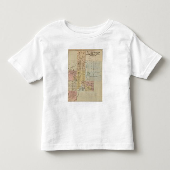 Camiseta De Bebé Mapa de Rochester, Minnesota (Anverso)