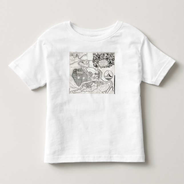 Camiseta De Bebé Mapa de St Petersburg (Anverso)