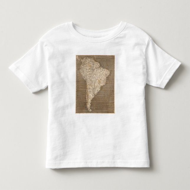 Camiseta De Bebé Mapa de Suramérica por Arrowsmith (Anverso)