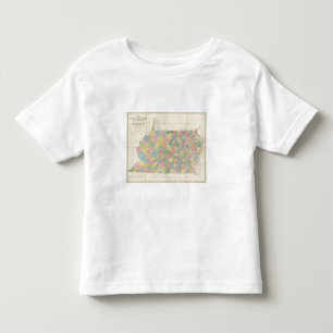 Camiseta De Bebé Mapa de Virginia, de Maryland y de Delaware
