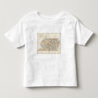 Camiseta De Bebé Mapa de Virginia, de Maryland y de Delaware
