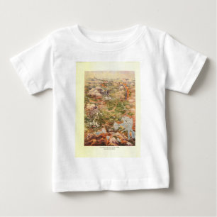 Camiseta De Bebé Mapa de vistas aéreas de 1910 - Parque nacional Ye