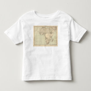 Camiseta De Bebé Mapa del atlas de África que muestra a colonias