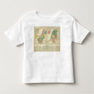 Camiseta De Bebé Mapa del atlas de Canaan - de Israel
