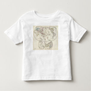 Camiseta De Bebé Mapa del atlas de Erde del der de Planiglob
