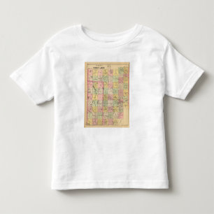 Camiseta De Bebé Mapa del atlas de las tierras 4 de la madera