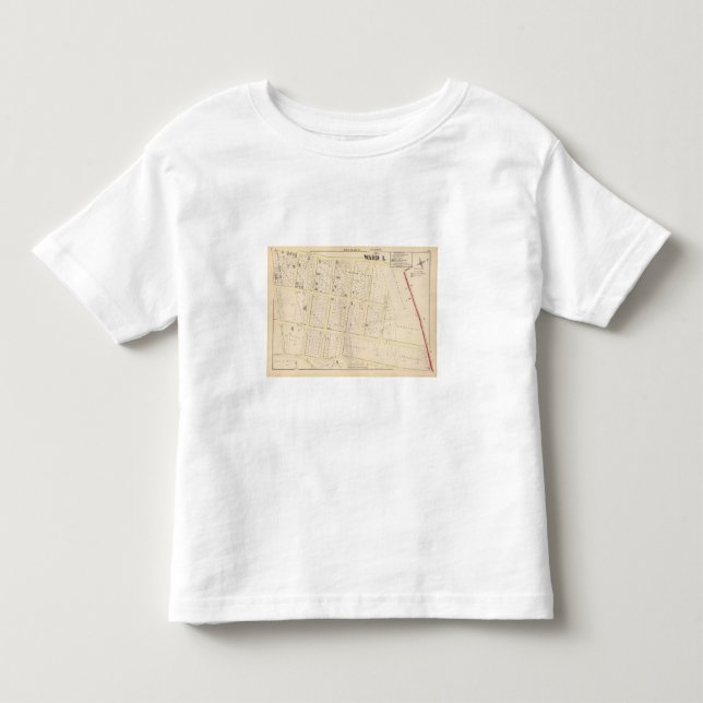 Camiseta De Bebé Mapa del atlas de Rhode Island (Anverso)