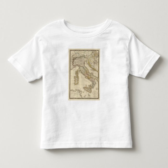 Camiseta De Bebé Mapa del atlas de Roma (Anverso)