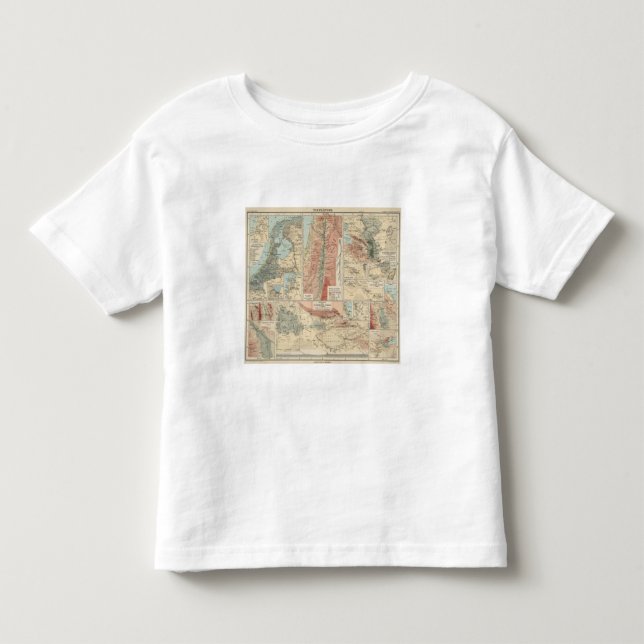 Camiseta De Bebé Mapa del atlas de Tieflander (Anverso)