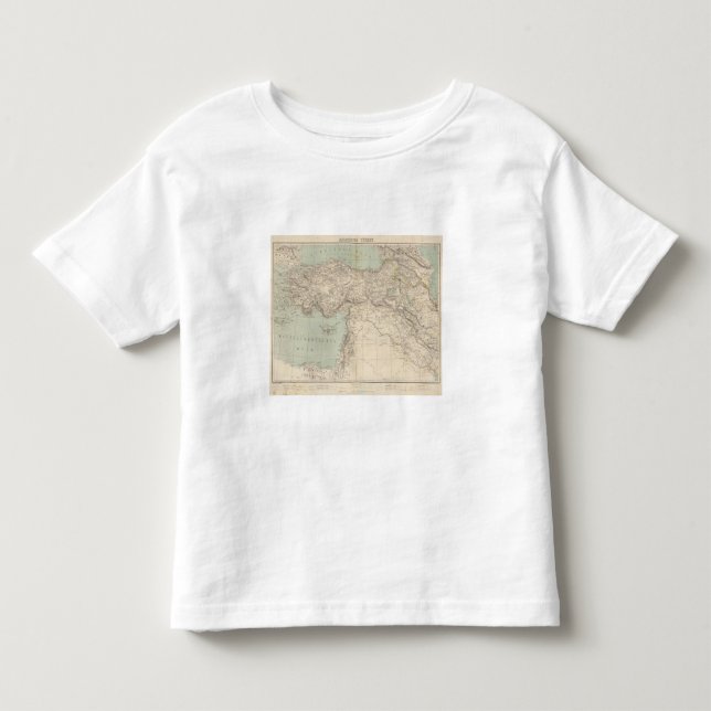 Camiseta De Bebé Mapa del atlas de Turquía (Anverso)