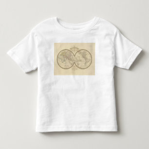 Camiseta De Bebé Mapa del atlas del mundo