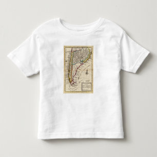 Camiseta De Bebé Mapa del chile, Patagonia, La Plata