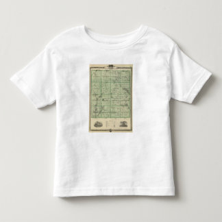 Camiseta De Bebé Mapa del condado de Adair, estado de Iowa