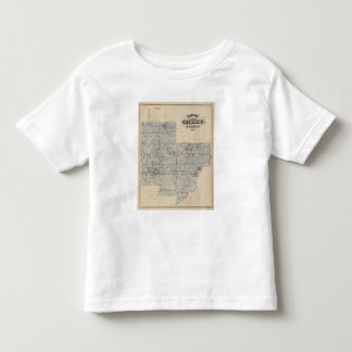 Camiseta De Bebé Mapa del condado de Carver, Minnesota