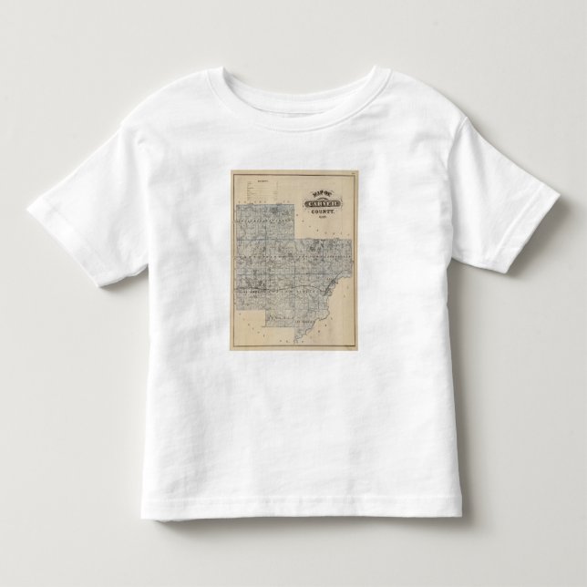 Camiseta De Bebé Mapa del condado de Carver, Minnesota (Anverso)