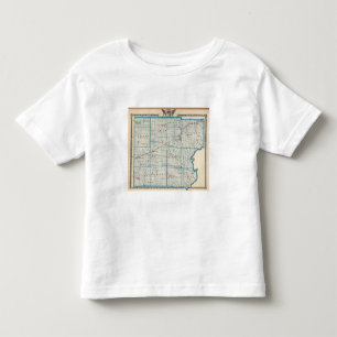 Camiseta De Bebé Mapa del condado de Clark