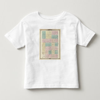Camiseta De Bebé Mapa del condado de Clark, estado de Wisconsin