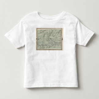 Camiseta De Bebé Mapa del condado de Clarke, estado de Iowa