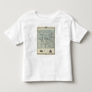 Camiseta De Bebé Mapa del condado de Decatur, estado de Iowa