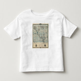 Camiseta De Bebé Mapa del condado de Delaware, estado de Iowa