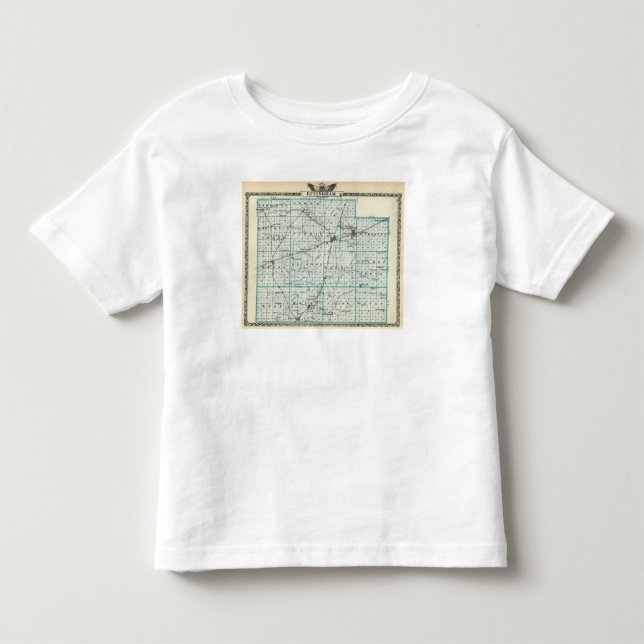 Camiseta De Bebé Mapa del condado de Effingham (Anverso)