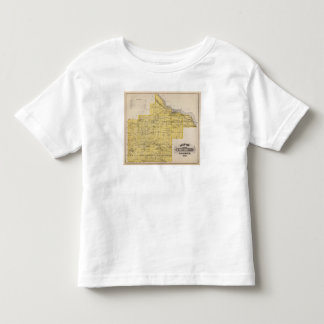 Camiseta De Bebé Mapa del condado de Goodhue, Minnesota
