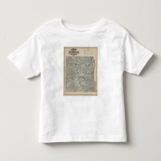 Camiseta De Bebé Mapa del condado de Houston, Minnesota