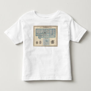 Camiseta De Bebé Mapa del condado de Howard con Russiaville