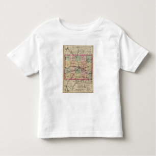 Camiseta De Bebé Mapa del condado de Jackson, Michigan