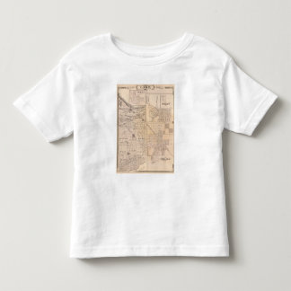 Camiseta De Bebé Mapa del condado de Lake con Lowell