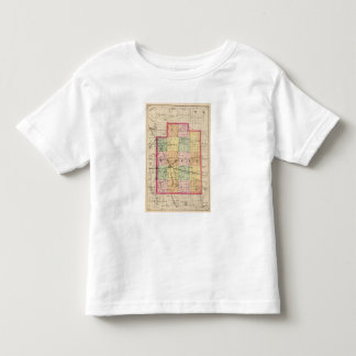 Camiseta De Bebé Mapa del condado de Lapeer, Michigan