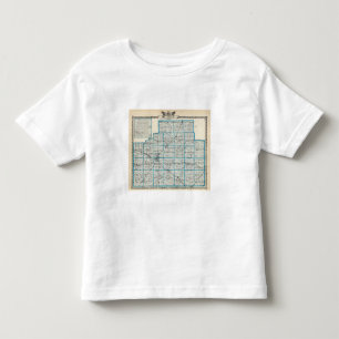Camiseta De Bebé Mapa del condado de McLean y de Le Roy