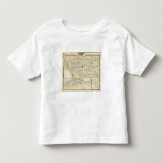 Camiseta De Bebé Mapa del condado de Mercer, de la isla de la roca