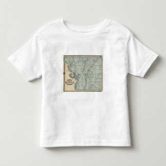 Camiseta De Bebé Mapa del condado de Monona, estado de Iowa 2