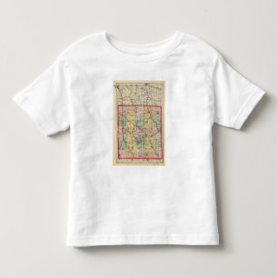 Camiseta De Bebé Mapa del condado de Oakland, Michigan