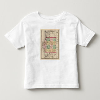 Camiseta De Bebé Mapa del condado de Oceana, Michigan