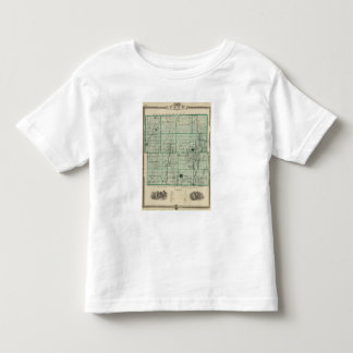 Camiseta De Bebé Mapa del condado de Page, estado de Iowa