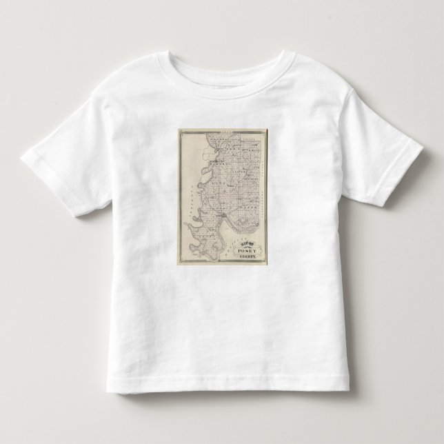 Camiseta De Bebé Mapa del condado de Posey (Anverso)