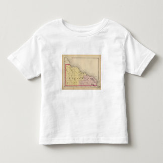 Camiseta De Bebé Mapa del condado de Presque Isle, Michigan