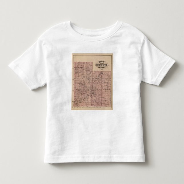 Camiseta De Bebé Mapa del condado de Rice, Minnesota (Anverso)