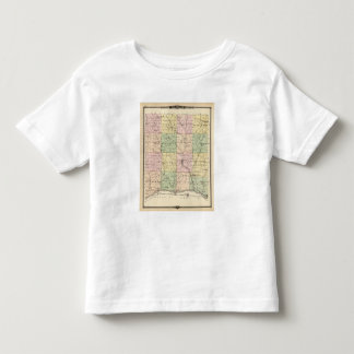 Camiseta De Bebé Mapa del condado de Richland, estado de Wisconsin