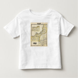 Camiseta De Bebé Mapa del condado de Rock Island y de Dixon