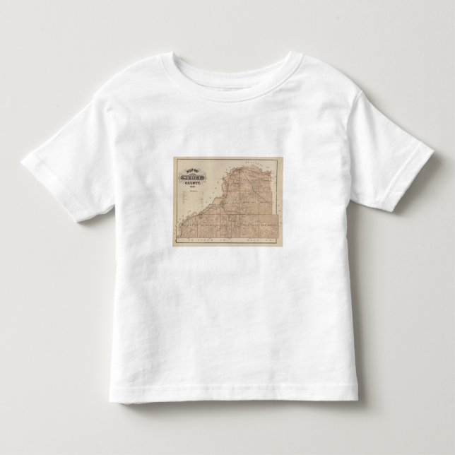 Camiseta De Bebé Mapa del condado de Scott, Minnesota (Anverso)