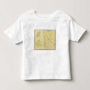 Camiseta De Bebé Mapa del condado de Union con Brownsville,